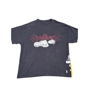 Rare authentic original Ghost Supply Junji Ito manga T-shirt XXL worn cracked